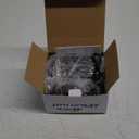 HOUSBAY Glow Small Alarm Clock Radio for Bedrooms with 7 Color Night Light, Dual Alarm, Dimmer, USB Charger, Battery Backup, Nap Timer, FM Radio with Auto-Off Timer for Bedside (Black)