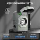 30 Amp Generator Cord 25FT and Pre-Drilled Power Inlet Box, Heavy Duty NEMA L14-30P/L14-30R Extension Cord, 125/250V 7500W Twist Lock Connector with Inlet Box for Generator to House, ETL Listed