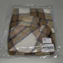 Trendy Queen Womens Flannel Shacket Casual Jacket Plaid Button Down Long Sleeve Shirt Fall Winter Outfits (Beige, XS)