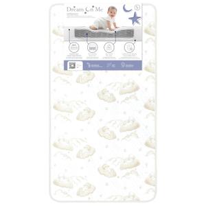 Dream On Me Twilight 5 2-in-1 Breathable Spring Coil Crib & Toddler Mattress Firm Infant Side & Plush Toddler Side, Reversible Design, Waterproof Vinyl Cover, GREENGUARD Gold & JPMA Certified