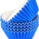 3 x Standard Blue Foil Cupcake Liners Muffin Baking Cups for Party and More, 100-Count