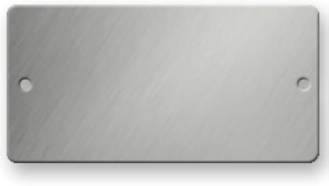 Stainless Steel Tags - 3 x 1-1/2 Rectangle - 316 Grade - .022 Thick