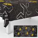 Spy Detective Tablecloths Case Scene Table Covers for Kids Boys Birthday Secret Themed Party Decorations Outdoor Indoor Table Cloth Party Supplies 53" x 108" (7" x 6" (Rectangular))