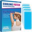 Instant Cooling Ice Packs for Outdoor Activities Summer Heat Relief - Large Disposable Cooling Patches for Neck Body, Camping Hiking Sports, Instant Temperature Drop, 10 Pack
