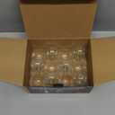 g16.5 led Bulb e12 g16 1/2 led Candelabra Bulb 40w Equivalent, Led Edison Bulb 2700K 350lm ac120v 3.8w, g50 led Globe Light Bulb for Chandelier, Ceiling Fan Light Bulbs 12/Pack