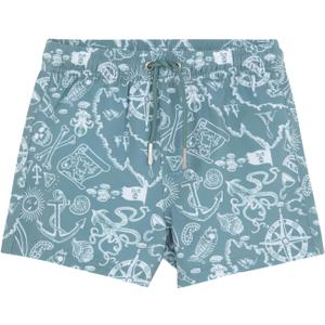 Gottex Kids Boys 2 Match Drawstring Swim Shorts Swimwear Chlorine Fade Resistant and Built-in 50+ UPF UV Protection (4-5T, Multi Green)