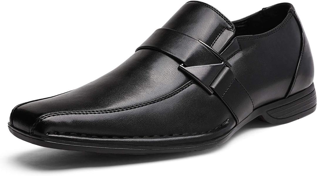 Bruno Marc Men's Classic Slip-on Dress Loafers Shoes,Black, Giorgio-3, 10.5
