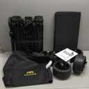 Foldable Wagon, Collapsible Wagon with Wheels, Wagons Cart with Flexible Handle, Portable Grocery Utility Wagons for Camping, Garden, Sports, Black (100L)