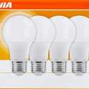 Sylvania LED Light Bulb, 60W Equivalent A19, Efficient 8.5W, Medium Base, Frosted Finish, 800 Lumens, Soft White - 4 Pack (73888)