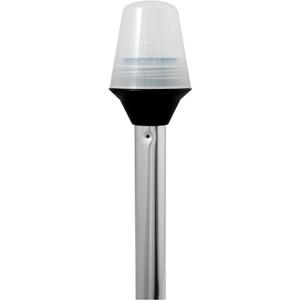attwood Incandescent All-Round Frosted Globe Pole Light, Marine Navigation Light, White, 24 Inch Length, 5100-24-1