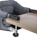 Hook on High Chair for Babies and Toddlers 6-36 Months, Portable and Foldable for Home and Travel, Baby Feeding Chair - Setup in Seconds - Includes Carry Bag (Grey)