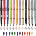 Inkless Magic Pencil with Eraser - Infinity Reusable Pencils in Colored 12PCS Mixed+12PCS Color Pencil Tips