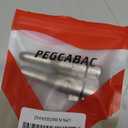 pegcabac XLR 3 Pin Female to 1/4" 6.35mm Female Jack Socket Audio Adapter, Professional Grade Conversion Adapters, Audio Cable Mic Cord Adapter Plug, Silver 2-Pcs