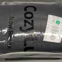 CozyLux King Size Comforter Set Dark Grey - 7 Pieces Bed in a Bag King, Luxury Soft Bed Set for All Seasons, Bedding Set with Down Alternative Comforter, Sheets, Pillowcases & Shams