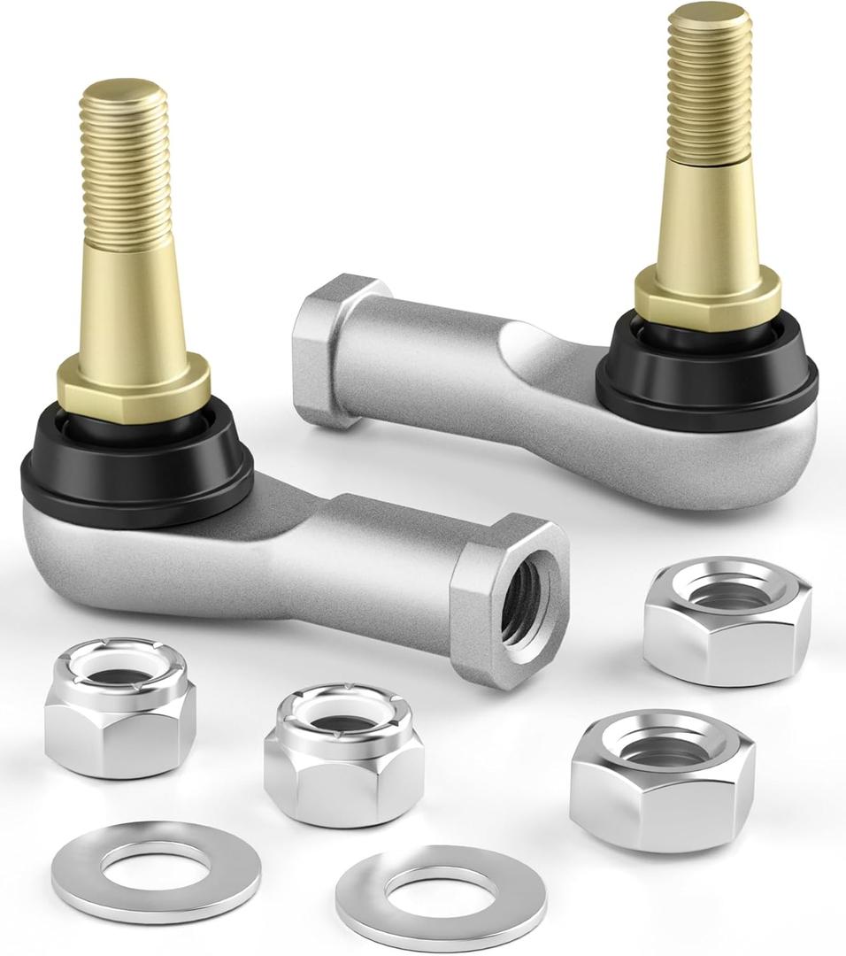 Tie Rod End for EZGO TXT, 2PCS Golf Cart Ball Joint Accessories Right and Left On Steering Gear Fits 2001-UP EZGO TXT Electric & Gas, OEM# 70902-G01 70902-G02 for Driver & Passenger Side