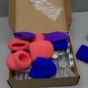 12 Pcs Microphone Candy Tubes Kpop Themed Birthday Party Decor 10'' Fake Plastic Microphone Prop Toy with Stickers for Karaoke Disco Singer Stage Favors, Candy Not Included (Purple, Pink, Blue)