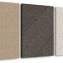 Boho Modern Wall Art Pictures Neutral Abstract Canvas Wall Decor Minimalist Line Wall Art Beige Brown Black Poster Mid Century Painting Artwork for Living Room Bedroom 12x16x3 Inch Wrapped Canvas (12x16 Inch Wrapped Canvas, Brown Line Prints)