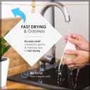 2 x SUPERSCANDI 5 Pack Swedish Dishcloths for Kitchen - 100% Biodegradable & Compostable Reusable Paper Towels Washable, Food-Safe & Without Plastic - Dish Rags for Any Surface, Line Knitting Black