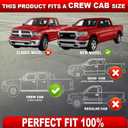 Foldable Truck Under Seat Storage 2019-2025 for Ram 1500 Crew Cab(New Body Style) for Ram 1500 Accessories Truck bed Underseat Storage Organizer Truck Tool Box