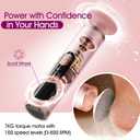 Electric Foot Callus Remover Rechargeable, Professional Pedicure Tools for Feet with 40PCS Sandpaper Discs, Adjustable Speed Heel Scraper for Cracked Heels, Foot Care Scrubber File for Dry Dead Skin