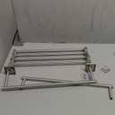 KOKOSIRI 20 Inch Towel Rail Towel Shelf with Double Towel Bars Bathroom Towel Rack Towel Holder Wall Mounted SUS 304 Stainless Steel, Brushed Nickel, B6005BR-L20