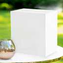 White Acrylic Wedding Card Box, Large DIY Card Box Blank No Print for Wedding Reception, Graduation Party, Bridal Shower, Keepsake Party Favor, Cosmetic Home Decor (10 x10 x 5.5 Inch)