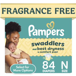 Pampers Swaddlers Fragrance Free Baby Diapers Size Newborn, 84 Count
