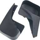 A-Premium Set of 2PCS Mud Flaps Splash Guards Mudguards Mudflaps Compatible with Dodge Caliber 2007 2008 2009 2010 2011 2012, Hatchback, Black, with Hardware Kits Accessory, Rear Left and Right