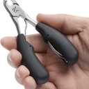 Toenail Clippers for Thick Toenails KLIPP 15 mm Wide Jaw Thick Fingernail and Toenail Cutter with Curved Stainless-Steel Blades for Seniors (Eagle Beak)