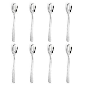 7 Pieces Heavy Duty Teaspoons Set,Tea Spoons Silverware,Food Grade Stainless Steel Dessert Spoons,Mirror Polished and Dishwasher Safe