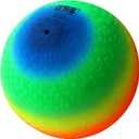 GSE 8.5" Rainbow Playground Ball for Kids, Kickball, Dodgeball & Four Square