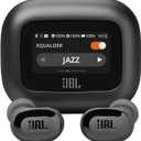 JBL Live Buds 3 - True Wireless Noise-Cancelling Bud-Type Earbuds, 40Hrs Total Playback, Wireless Charging, 6 Mics for Perfect Calls, Multi-Point Connection, IP55 Waterproof and dustproof (Black)