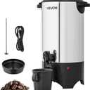 VEVOR Commercial Coffee Urn, 40 Cup 6 L Hot Beverage Dispenser with Dripless Faucet, Quick-Brewing Commercial Coffee Maker, with Stainless Steel Liner, for Catering, Business, Church & Restaurant