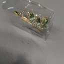 Princess Tiana Set Crown and Necklace Princess Tiana Birthday Outfit Halloween Party Fancy Green Crystal Tiara