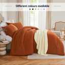 Quataly Full Comforter Sets Terracotta,3PCS Soft Lightweight Breathable Bedding Comforter Sets for All Season, Full Size(82''x86'' Comforter & 2 Pillowcases)