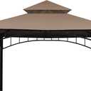 Replacement Canopy roof Cover for Target Madaga Gazebo Model L-GZ136PST, (Khaki)