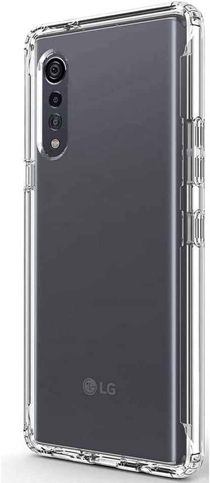 VIESUP Crystal Cellular Phone Case for LG Velvet 5G / G9, Transparent Shockproof Silicone Soft Case Cover with Camera Lens Protection