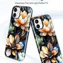 Magnetic Flower Phone Case for iPhone 11, White Lotus