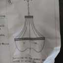 Elegant White Beaded Chandelier, White