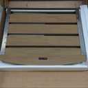 17.5" Folding Shower Seat Wall Mounted,Foldable Shower Bench,Fold Down Shower Seat,Folding Shower Seat Bench,Wall Mount Shower Seat Bench Chair (Teak)