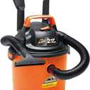 Armor All - 2.5 Gallon 2 HP 1-1/4" Hose, Portable Wall Mountable Wet/Dry Utility Vac (VOM205P0901)
