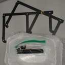 Lifewit Plastic Fruit Bowl for Kitchen Counter, 3 Tier Fruit Basket with Black Metal Stand, Tiered Fruit Holder for Countertop Serving Tray for Vegetable/Dessert in Party 28 x 21 x 35cm/11 x 8.4 x 14