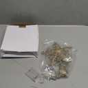 Joiedomi 8 inch Christmas Gold Glitter Star Tree Toppers Metal Lighted with 20 LED Lights for Xmas Decorations, Holiday Party Indoor Decor