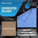 Fantasticlean Microfiber Towels for Cars, Tear Away Car Detailing Cloth Roll, RV Boat Drying Polishing, Edgeless Plush, Coral Fleece, Ultra Absorbent, Scratch-Free, 14" x 14", 20 Pack (Blue)