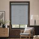 GENIMO Cordless Blackout Roller Shades, 30" W X 72" H, Dark Grey