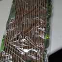 Expandable Fence Privacy Screen for Balcony Patio Outdoor,Decorative Faux Ivy Fencing Panel,Artificial Hedges (Single Sided Leaves) (4, Yellow Flowers) 45"L X 12"W