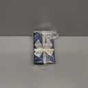 Small Ceramic Lake Blue Long-Neck Wide-Mouth Pottery Vase with Five Ceramic Flowers