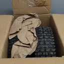 2-Pack 13x5.00-6 Front Tire and Wheel Assembly For Riding Lawnmower with 3"-6"Centered Hub,3/4'' or 5/8''Sintered iron Bushing.Turf Tread. (13 x 5.00-6 Tube Type,Turf Tread)