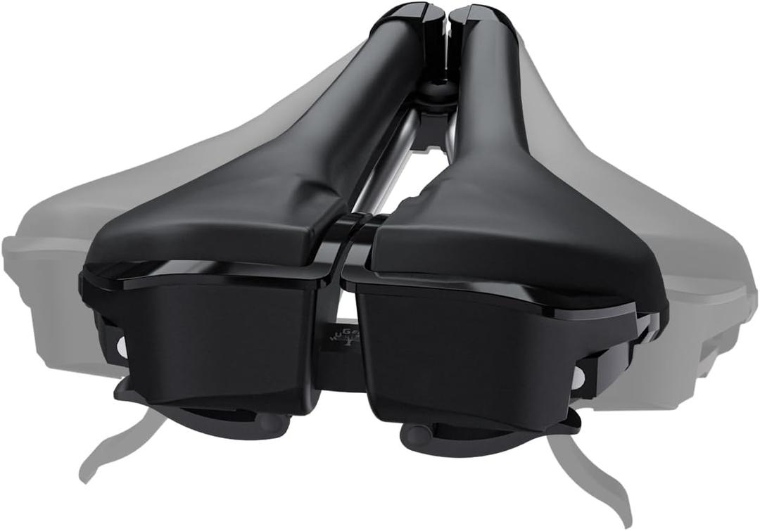 Width Continuously Adjustable Bike Seat - Comfortable & Prostate Friendly Bicycle Saddle for Mountain Bikes, Road Bikes, City Bikes & Exercise Bikes