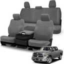 Seat Cover Compatible with 2013-2018 Dodge Ram & 2019-2022 Classic Ram Crew Cab, Neoprene Durability Truck Seat Cover, ONLY Fit Full Bench Rear Seat Without Armrest, NOT for 60/40 Seat (Gray)